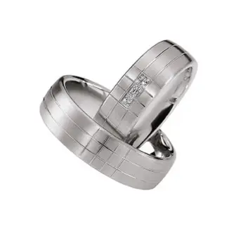 Eternity-Ring in Weißmetall